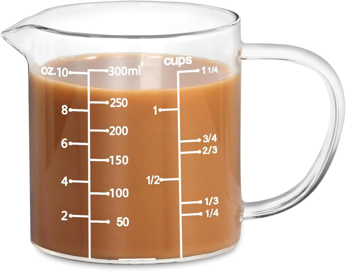 2 Cup Glass Measuring Cup (0.5L), High Borosilicate Glass Measuring Cup