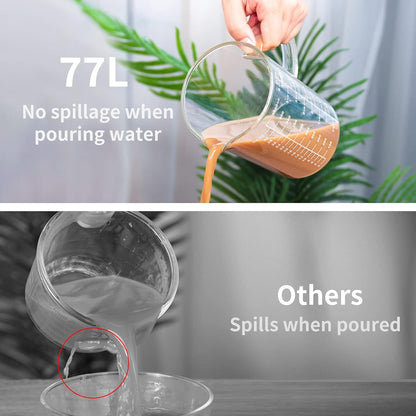 2 Cup Glass Measuring Cup (0.5L), High Borosilicate Glass Measuring Cup