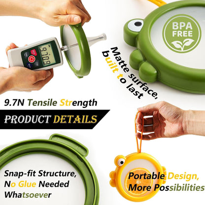 Silicone Food Storage Containers, 4Pcs Avocado Saver Produce Holder | Keep avocados fresh! Reusable Onion Storage for tomato, lemons, garlic & potato. Fresh fruit fridge organizers.