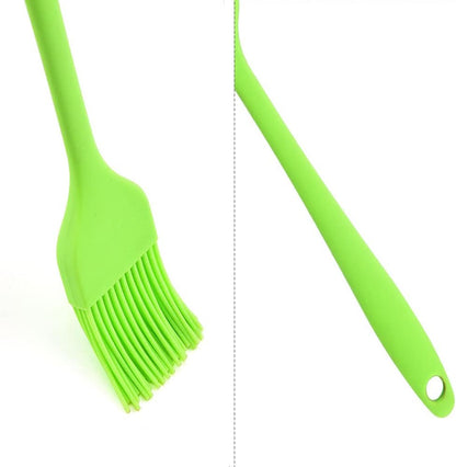 Silicone brush, Oil Brush for BBQ Kitchen Cooking Baking and Grilling (7 PCS,Rose red)