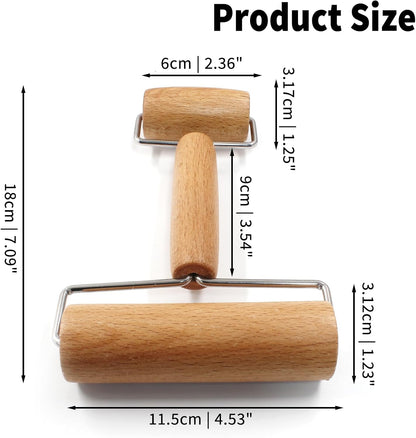 Wooden Rolling Pin, T Square Type