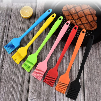 Silicone brush, Oil Brush for BBQ Kitchen Cooking Baking and Grilling (2 PCS,pink)
