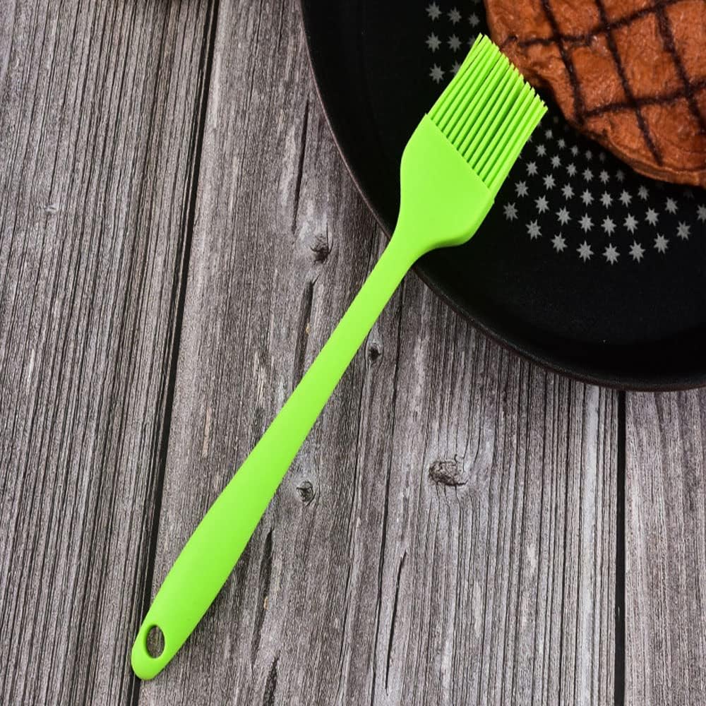 Silicone brush, Oil Brush for BBQ Kitchen Cooking Baking and Grilling (2 PCS,pink)