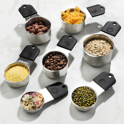 Magnetic Measuring Cups Set of 7 Stainless Steel Stackable Measuring Cups