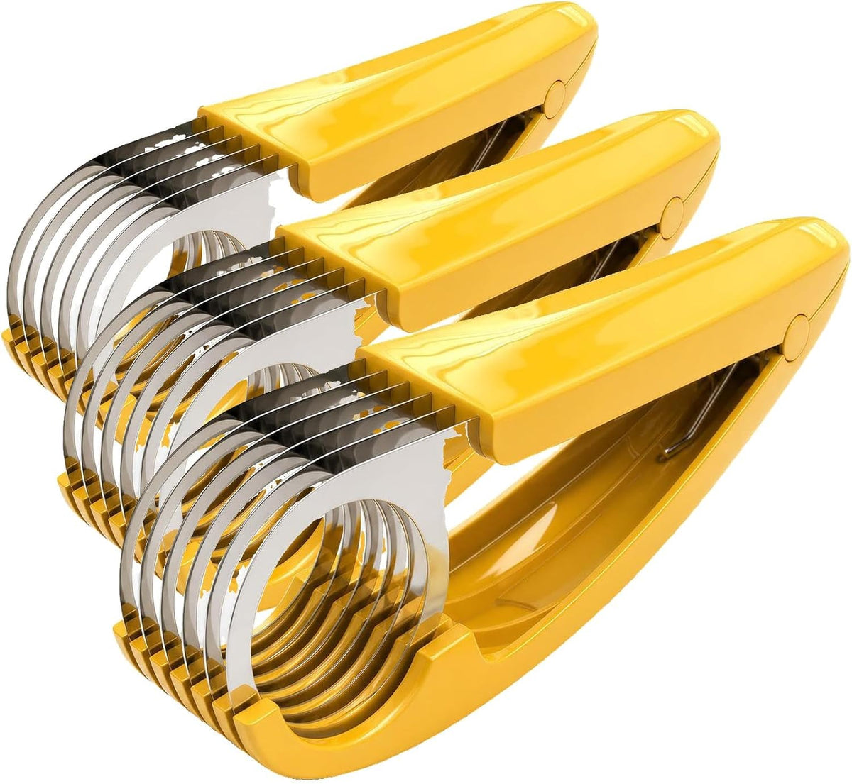 Banana Slicer,ABS Stainless Steel Banana Cutter for Fruit