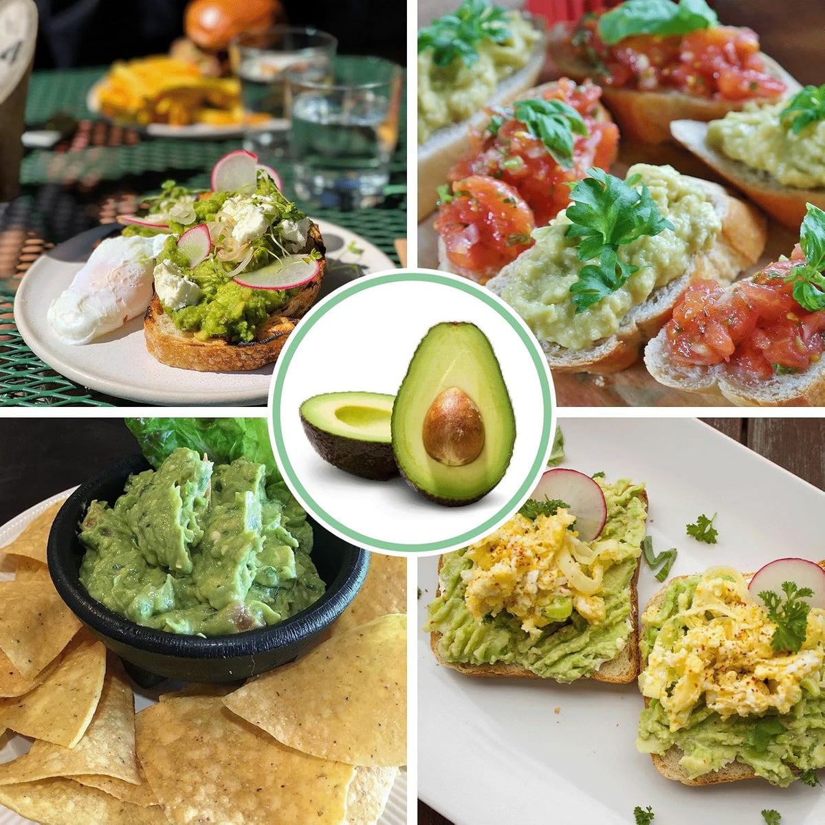 Guacamole Keeper(1 Pcs), Guacamole Bowls, Avocado Keeper Fresh Guacamole Plastic Kitchen Storage Container with Air Tight Lid, 3-in-1 Avocado Slicer and Cleaning sponge