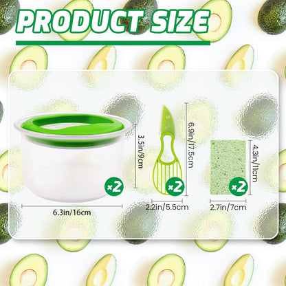 Guacamole Keeper(1 Pcs), Guacamole Bowls, Avocado Keeper Fresh Guacamole Plastic Kitchen Storage Container with Air Tight Lid, 3-in-1 Avocado Slicer and Cleaning sponge