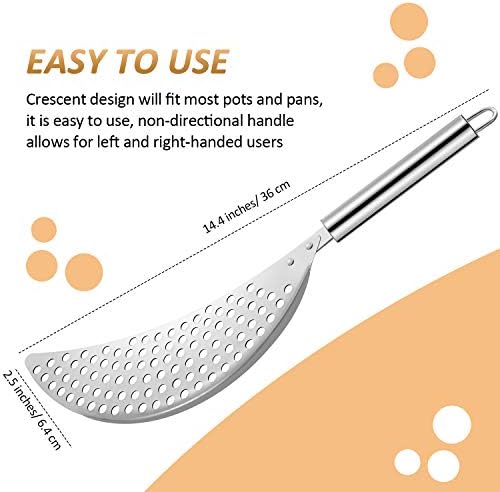 2 Pieces Pot Strainer with Handle for Pan,Fits Up to 10 in