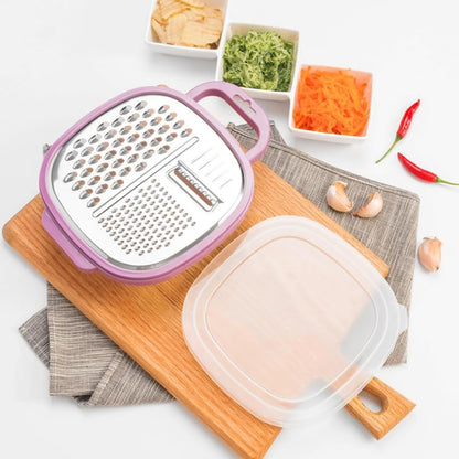 Cheese Grater with Container, Cheese Grater with Handle for Kitchen Box