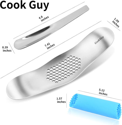 Garlic Press Rocker Set -304 Stainless Steel Premium