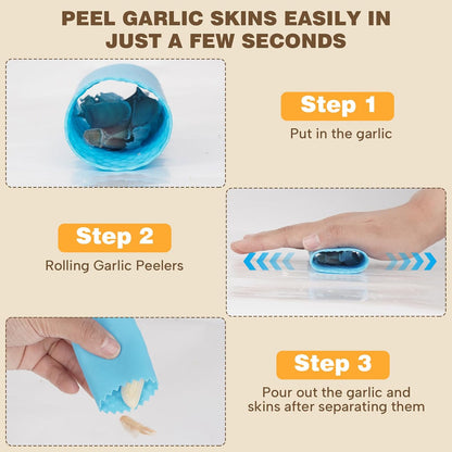 Garlic Press Rocker Set -304 Stainless Steel Premium