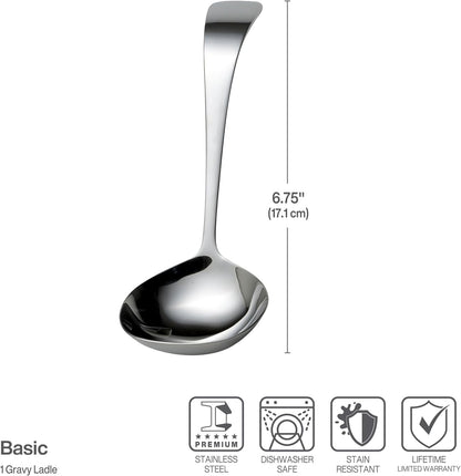 Basic Serving Gravy LadleServing Utensil, Silverware