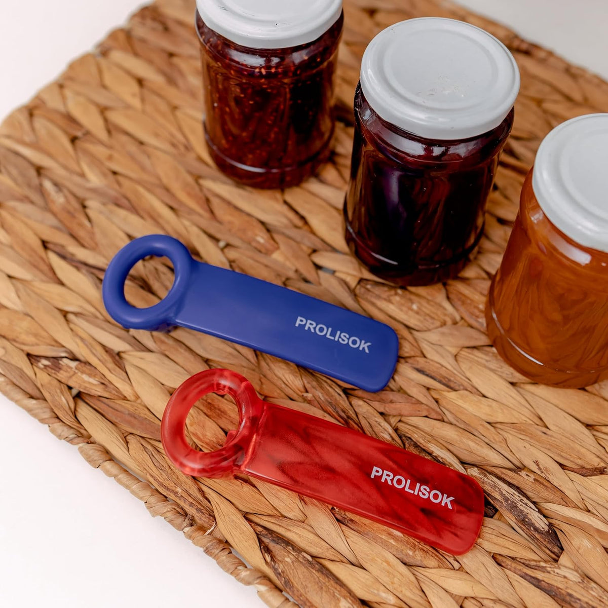 Jar Opener for Seniors with Arthritis, Plastic Jar Lid Opener for Weak Hands, Jar Opener Tool 5.5 inch – Red