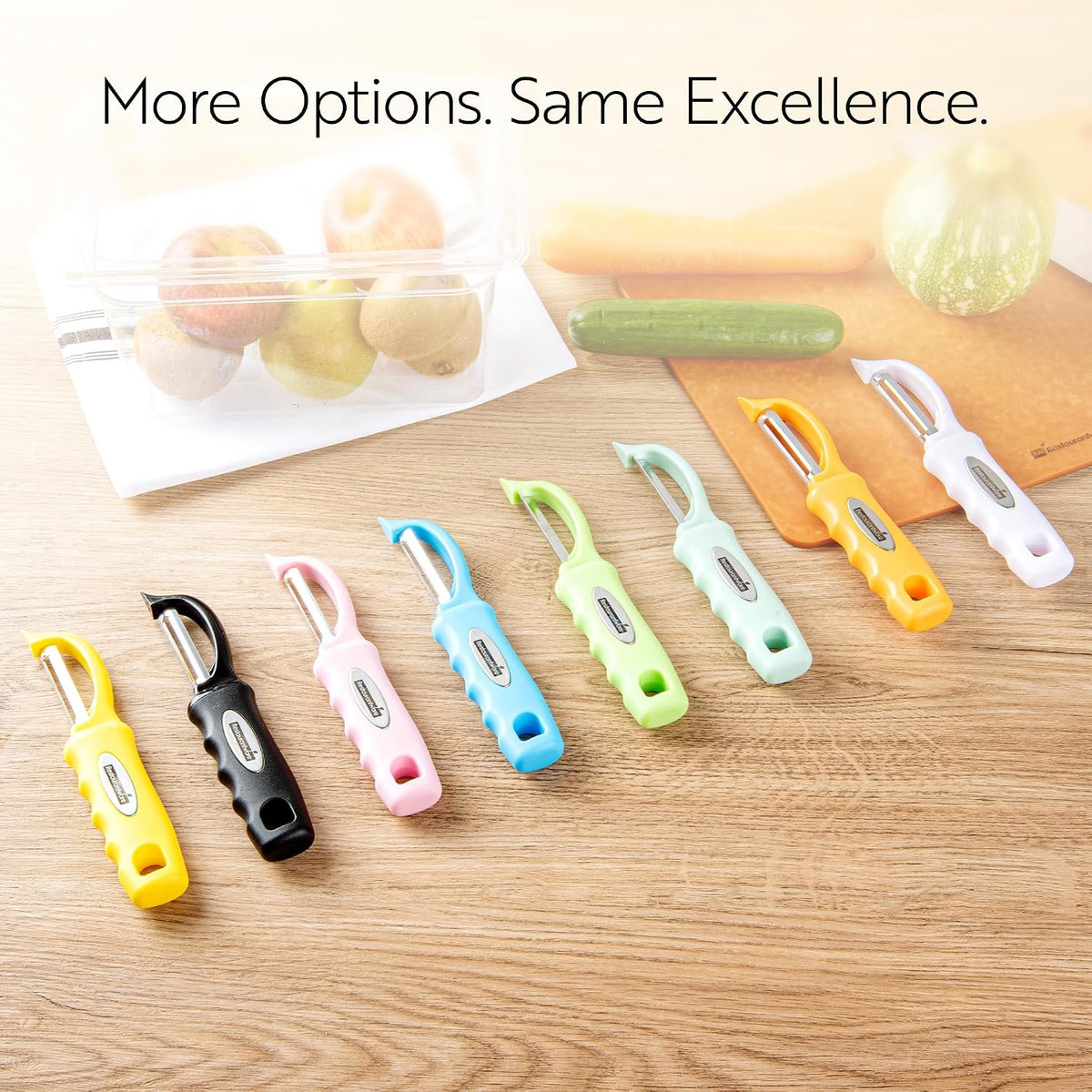 Vegetable Peeler 1 Count 7.5 x 1.5 x 0.5 Inches Stainless Steel Kitchen Peeler With Ergonomic Soft Grip Handle And Swivel Blade, Durable Blue For Fruits And Veggies