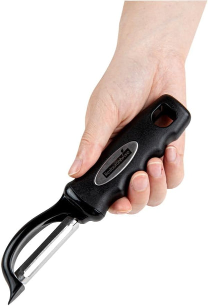 Vegetable Peeler 1 Count 7.5 x 1.5 x 0.5 Inches Stainless Steel Kitchen Peeler With Ergonomic Soft Grip Handle And Swivel Blade, Durable Blue For Fruits And Veggies