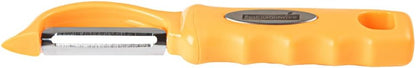 Vegetable Peeler 1 Count 7.5 x 1.5 x 0.5 Inches Stainless Steel Kitchen Peeler With Ergonomic Soft Grip Handle And Swivel Blade, Durable Blue For Fruits And Veggies