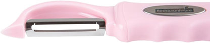 Vegetable Peeler 1 Count 7.5 x 1.5 x 0.5 Inches Stainless Steel Kitchen Peeler With Ergonomic Soft Grip Handle And Swivel Blade, Durable Blue For Fruits And Veggies