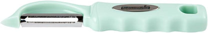 Vegetable Peeler 1 Count 7.5 x 1.5 x 0.5 Inches Stainless Steel Kitchen Peeler With Ergonomic Soft Grip Handle And Swivel Blade, Durable Blue For Fruits And Veggies