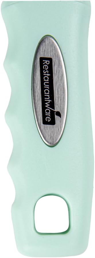 Vegetable Peeler 1 Count 7.5 x 1.5 x 0.5 Inches Stainless Steel Kitchen Peeler With Ergonomic Soft Grip Handle And Swivel Blade, Durable Blue For Fruits And Veggies