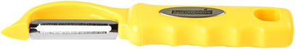 Vegetable Peeler 1 Count 7.5 x 1.5 x 0.5 Inches Stainless Steel Kitchen Peeler With Ergonomic Soft Grip Handle And Swivel Blade, Durable Blue For Fruits And Veggies
