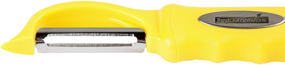 Vegetable Peeler 1 Count 7.5 x 1.5 x 0.5 Inches Stainless Steel Kitchen Peeler With Ergonomic Soft Grip Handle And Swivel Blade, Durable Blue For Fruits And Veggies