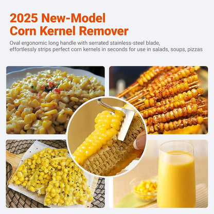 3 Pack Corn Peeler for Corn on the Cob, Stripper, Remover and Holders