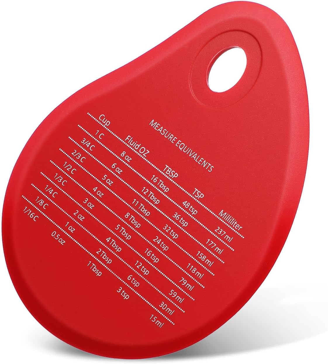 Silicone Dough Scraper Red 4.99", Flexible Bowl Scraper