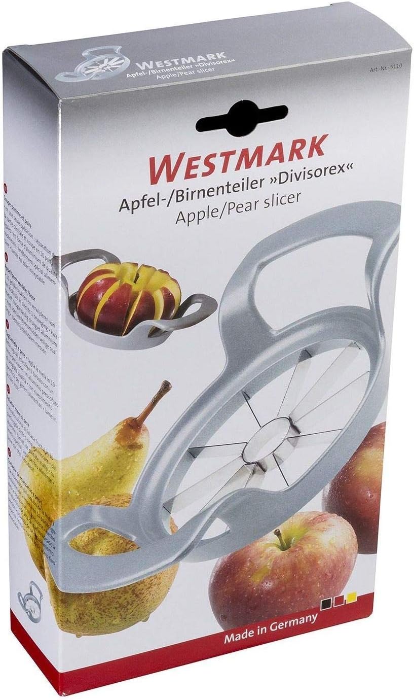 Apple Slicer, Cuts 10 Even Slices, Easy to use Apple Corer Made of Coated Aluminum and Stainless Steel Blades Save time multiple slices at once Good for your Healthy Snacks