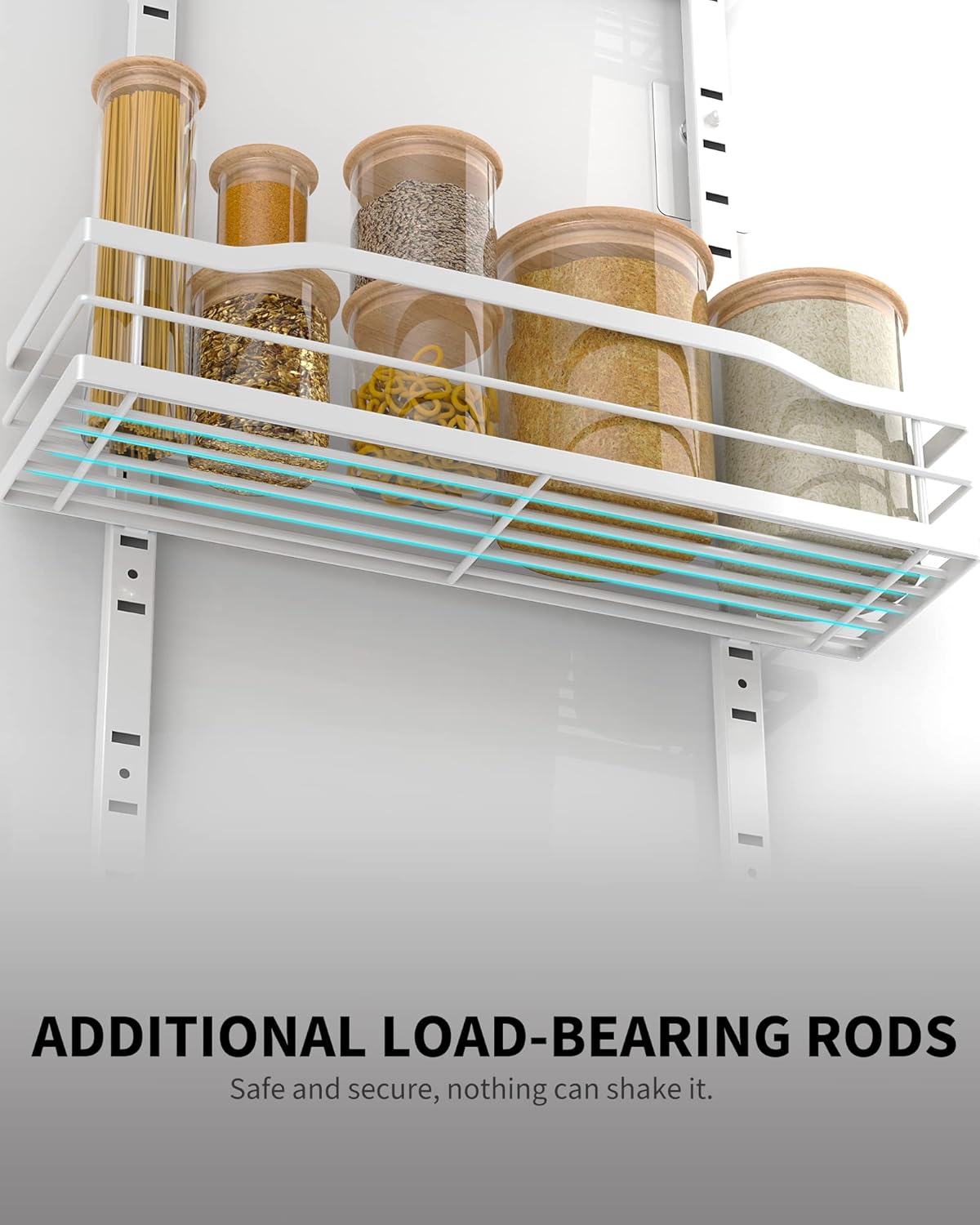 9-Tier Over The Door Pantry Organizer, Pantry Organization and Storage, Black Hanging Basket Wall Spice Rack Seasoning Shelves, Home & Kitchen Bedroom Bathroom House Essentials