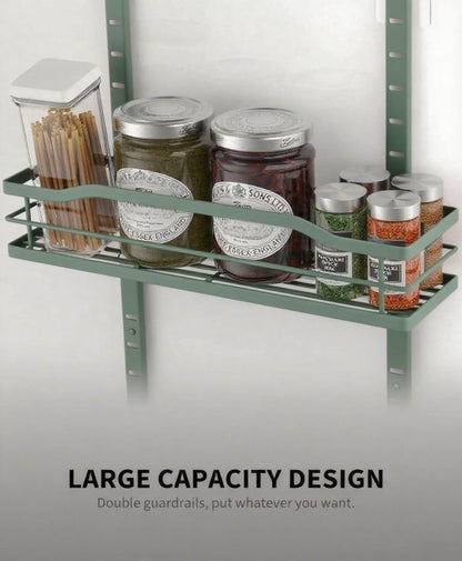 9-Tier Over The Door Pantry Organizer, Pantry Organization and Storage, Black Hanging Basket Wall Spice Rack Seasoning Shelves, Home & Kitchen Bedroom Bathroom House Essentials