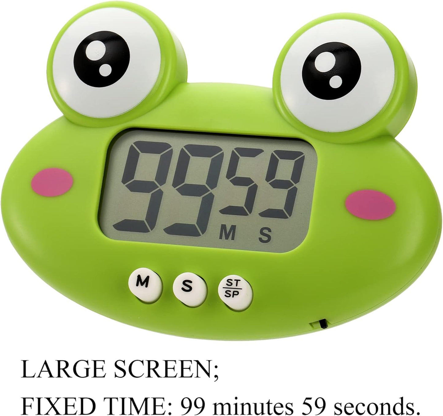 3-Pack Digital Kitchen Timer, Small Electronic Timers for Cooking, Magnetic Cute Timer Clock with Stand for Kid, Teacher, Senior, Exercise, Study, Baking, Big Digits, Loud Alarm, Count Up Down