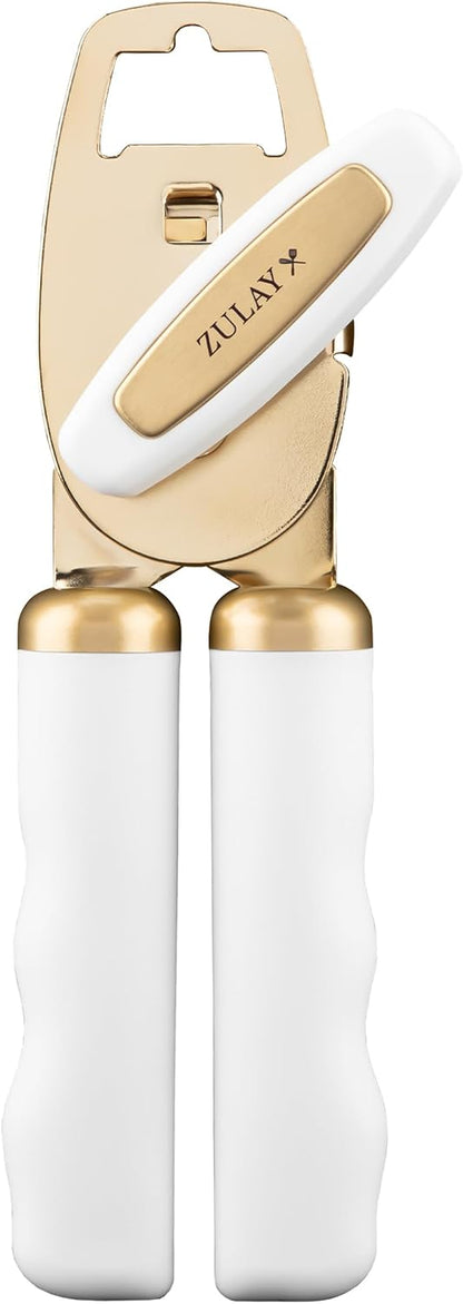 Manual Can Opener Heavy Duty Patented Stainless Steel, Ruby - Colors A