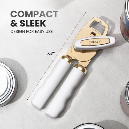 Manual Can Opener Heavy Duty Patented Stainless Steel, Ruby - Colors A