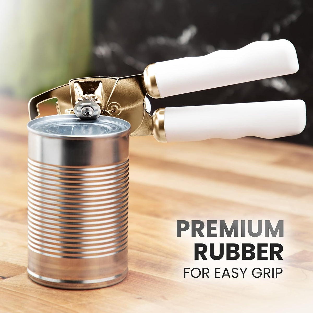 Manual Can Opener Heavy Duty Patented Stainless Steel, Ruby - Colors A