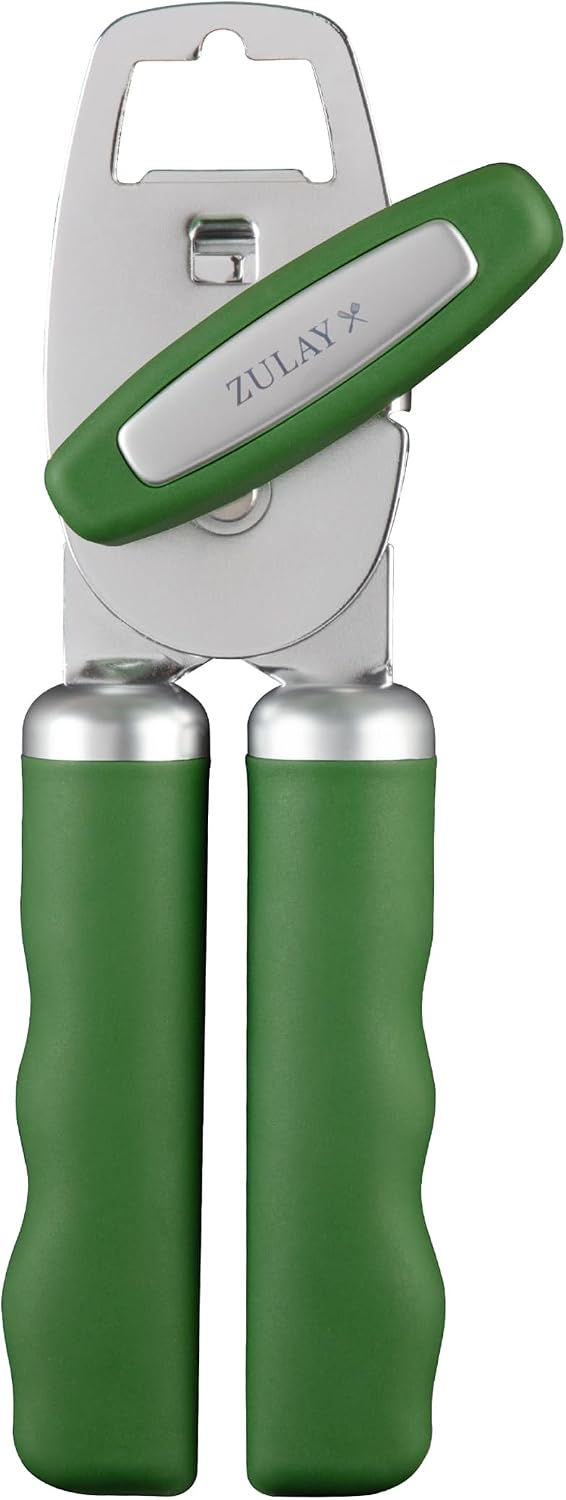 Manual Can Opener Heavy Duty Patented Stainless Steel, Ruby - Colors A
