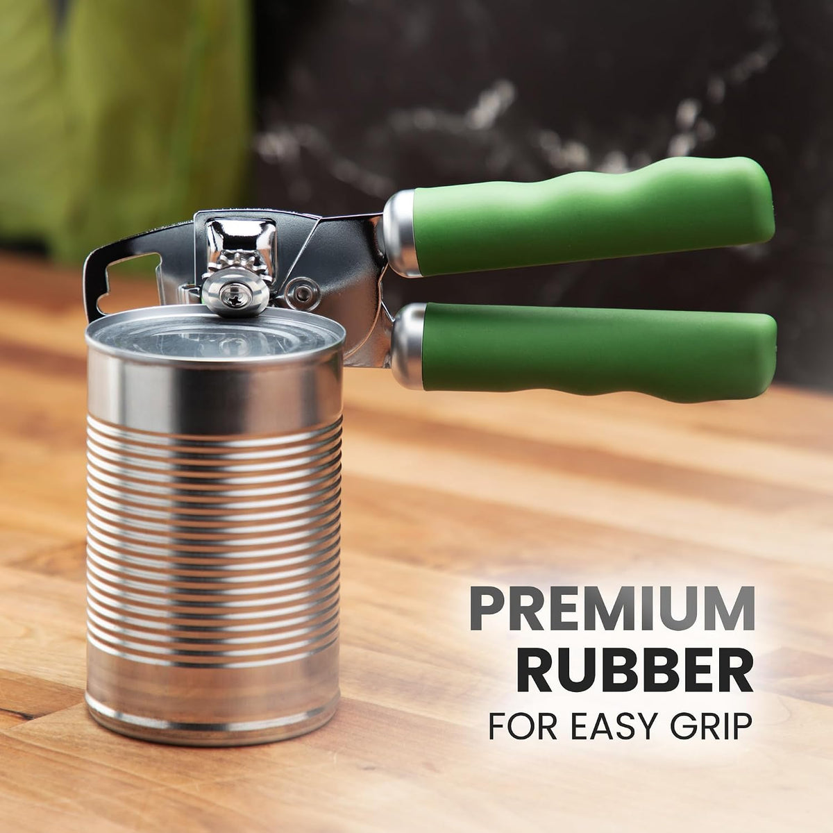Manual Can Opener Heavy Duty Patented Stainless Steel, Ruby - Colors A
