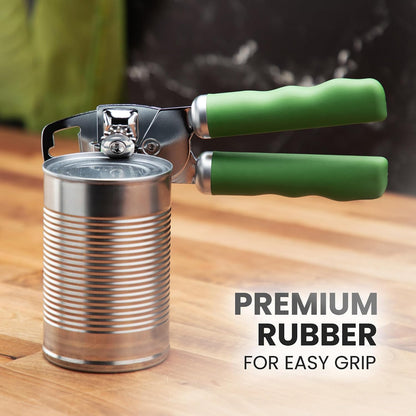 Manual Can Opener Heavy Duty Patented Stainless Steel, Ruby - Colors A