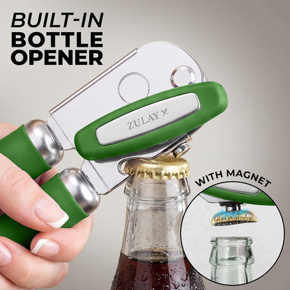 Manual Can Opener Heavy Duty Patented Stainless Steel, Ruby - Colors A