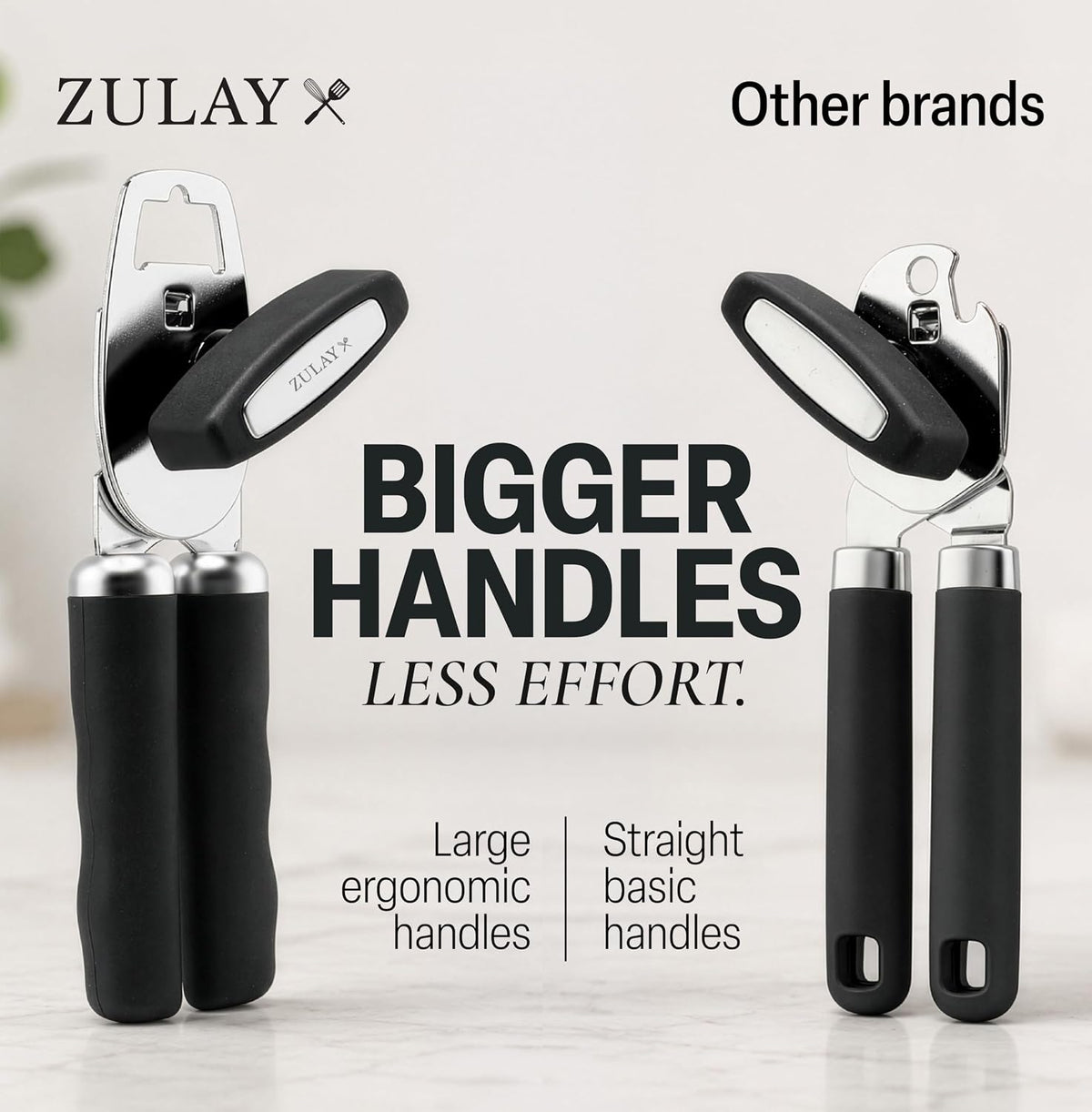 Manual Can Opener Heavy Duty Patented Stainless Steel, Ruby - Colors A