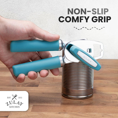 Manual Can Opener Heavy Duty Patented Stainless Steel, Ruby - Colors A