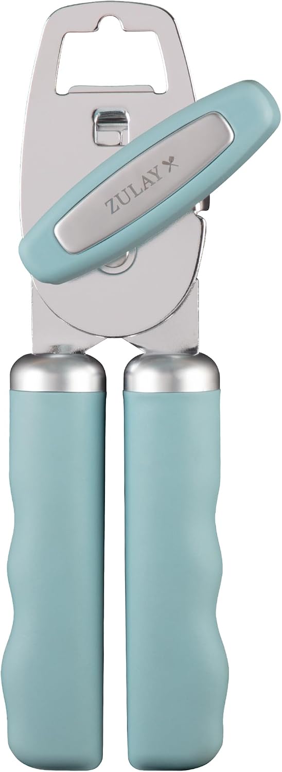 Manual Can Opener Heavy Duty Patented Stainless Steel, Ruby - Colors A