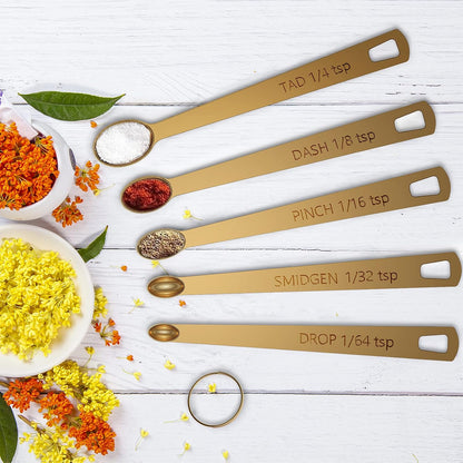 Measuring Cups & Spoons Set of 21 - Includes 7 Stainless Steel Nesting Cups, 8 Measuring Spoons, 1 Leveler & 5 Mini Measuring Spoons, Ideal for Dry and Liquid Ingredients