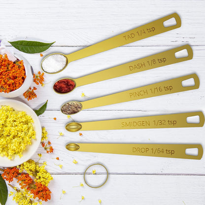 Measuring Cups & Spoons Set of 21 - Includes 7 Stainless Steel Nesting Cups, 8 Measuring Spoons, 1 Leveler & 5 Mini Measuring Spoons, Ideal for Dry and Liquid Ingredients