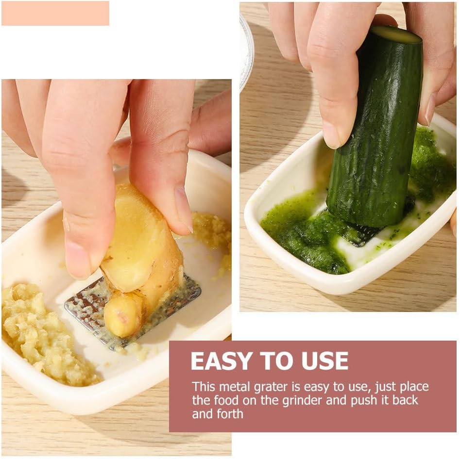 Ginger Grater Reusable Garlic Grater Kitchen Tool for Ginger Garlic Fruit Easy Cleaning 3.93 X 2.75 X 0.78 in