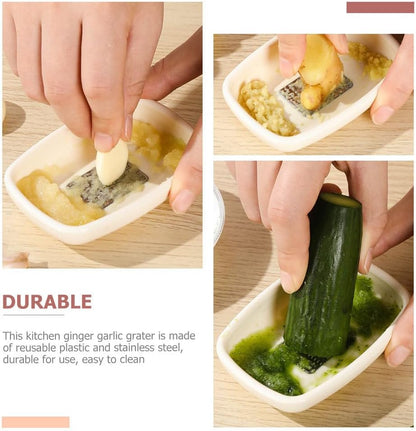 Ginger Grater Reusable Garlic Grater Kitchen Tool for Ginger Garlic Fruit Easy Cleaning 3.93 X 2.75 X 0.78 in