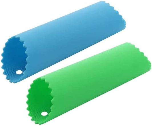 Silicone Garlic Peeler Tube Rollers Skin Remover, Garlic Roller Peeling Tube Tool for Useful Kitchen Tools (Blue,Green)