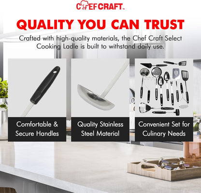 Select Slotted Sturdy Skimmer, 13 inch, Stainless Steel