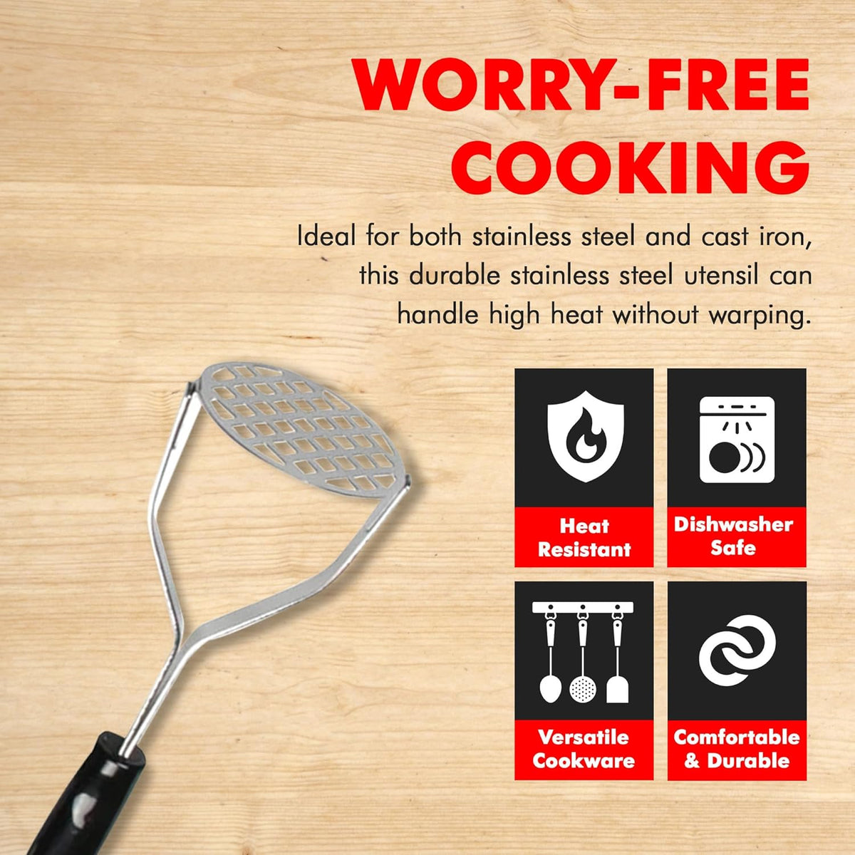 Select Slotted Sturdy Skimmer, 13 inch, Stainless Steel