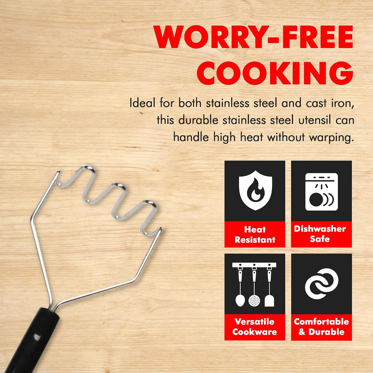 Select Slotted Sturdy Skimmer, 13 inch, Stainless Steel