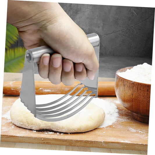 Chef Dough Pastry Cutter Heavy Duty Blades Portable Home Flour Mixer for Baking Stainless Steel Dough Blender for Pastry and Butter Cutting